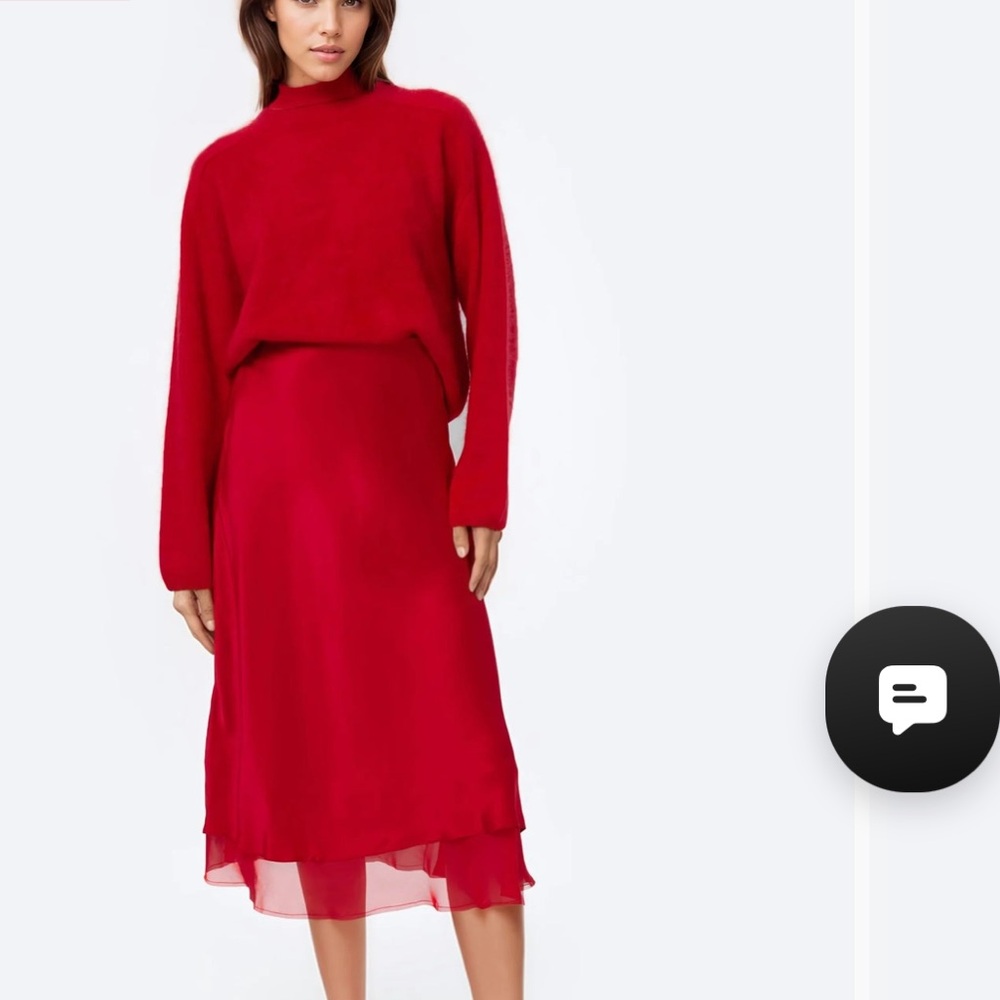 Cami NYC Vibrant Red Genoa Skirt
